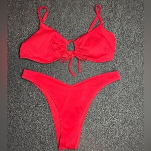 Hollister Red Bikini Set